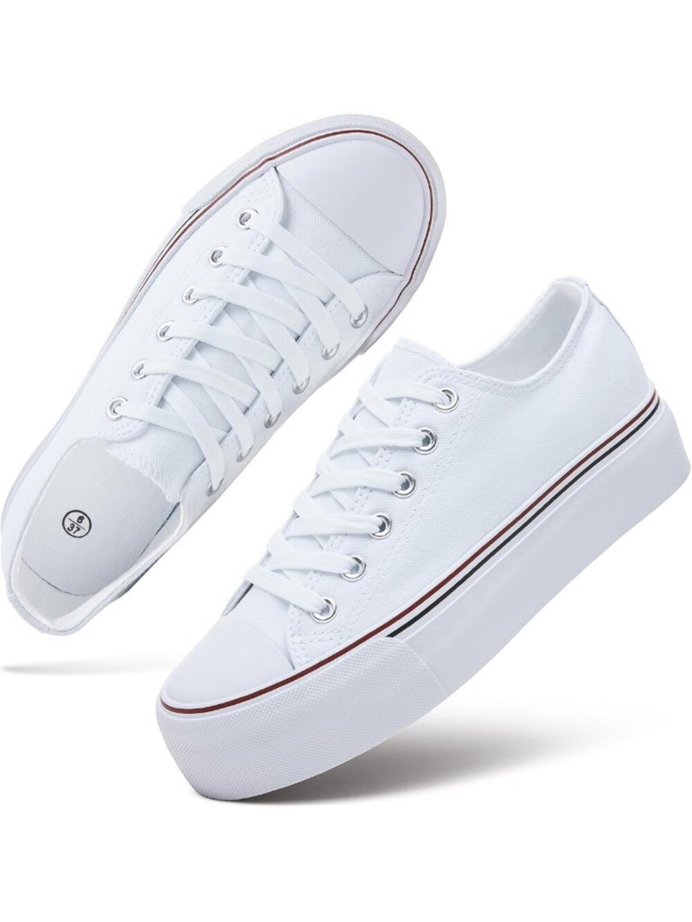 Stylish Women's Platform Canvas Sneakers - Trendy Tennis Shoes for Comfort